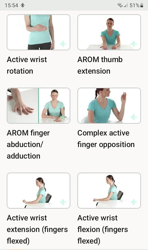 Online exercise program Carpal tunnel syndrome