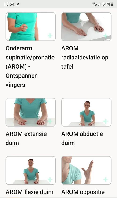 Online exercise program Base of thumb arthritis