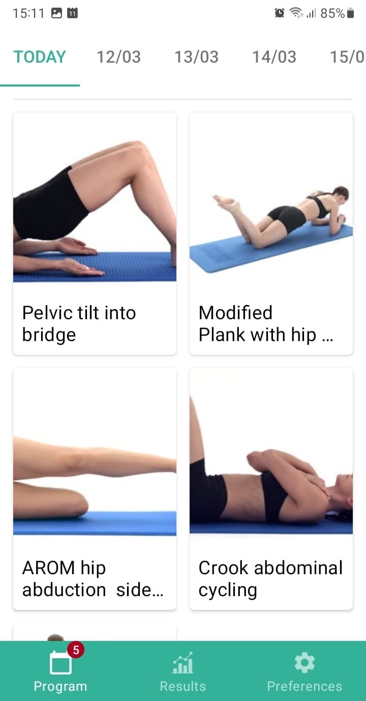 Online exercise program Iliotibial band syndrome